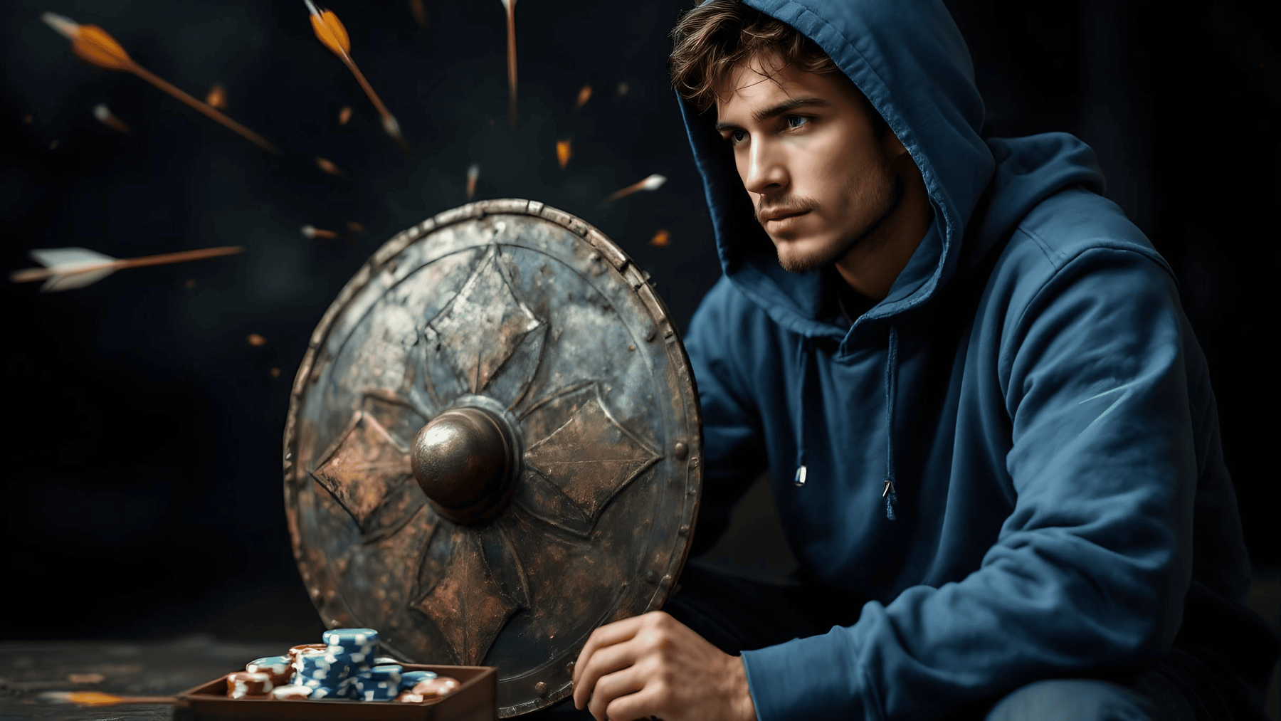 Protection of the hand on the flop, the choice between a bet and a check