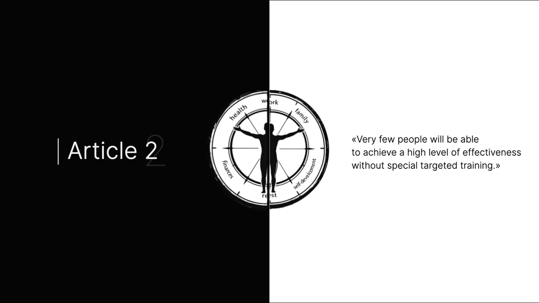 The wheel of balance or how to achieve stability in life and work