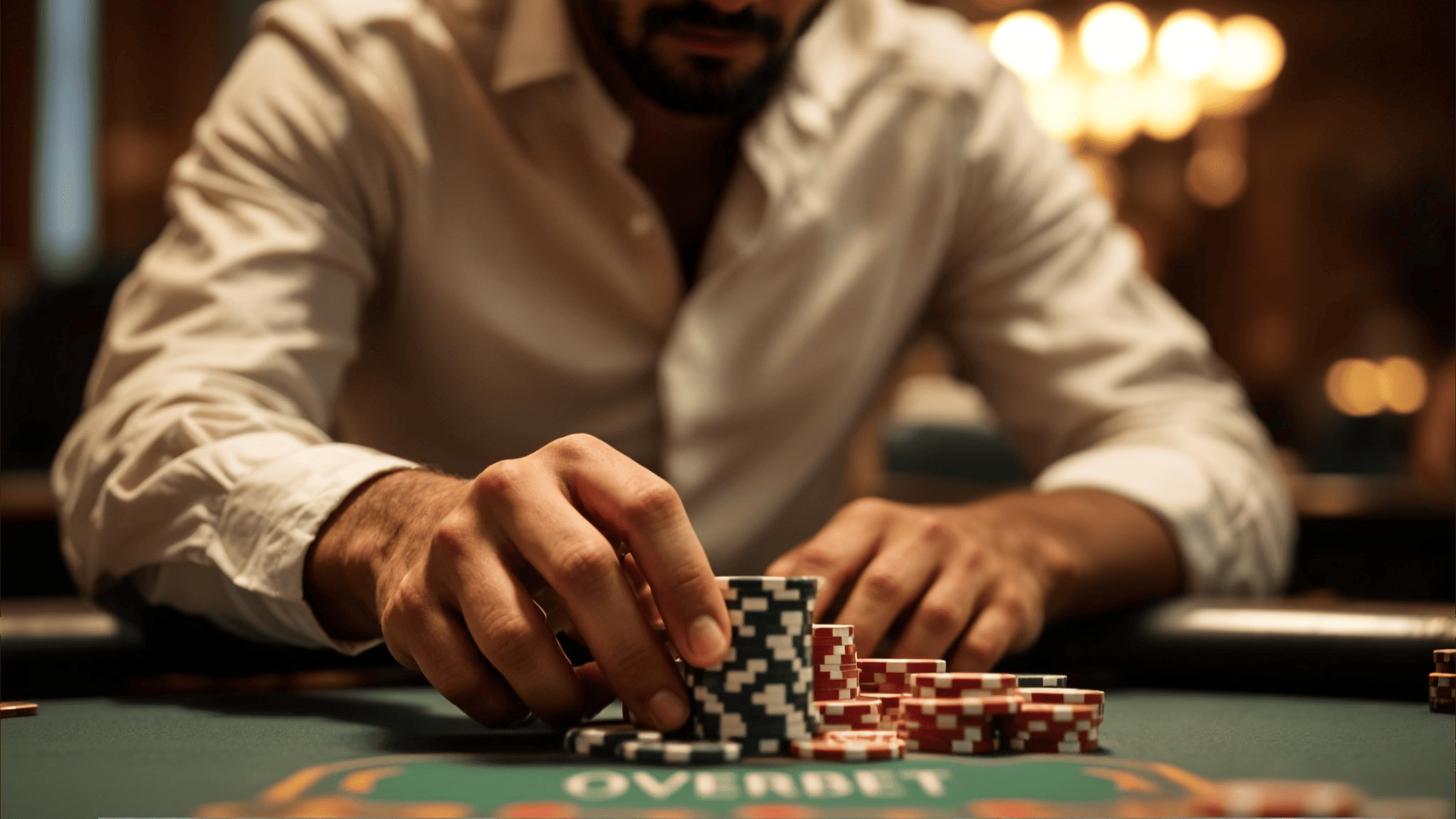 When to bet overbet on the flop in offline poker